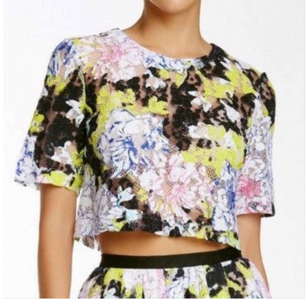 French Connection Botanical Trip Lace Blouse